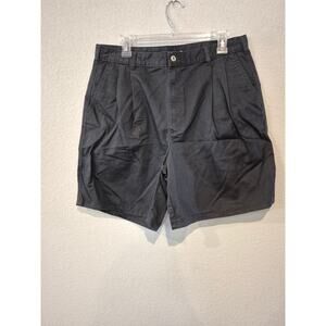 Chapel Hill Cotton Club Men's Size 38 Pleated Chino Shorts Black